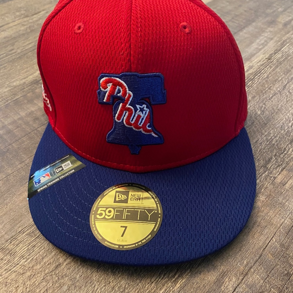 Philadelphia Phillies New Era Spring Training Collection Mens 7 Red Hat NWT
